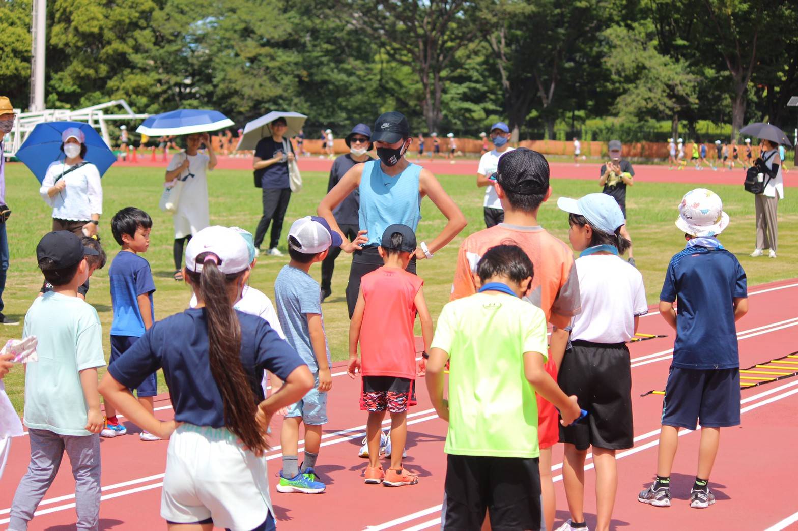 夏休みキッズラン in 織田フィールド